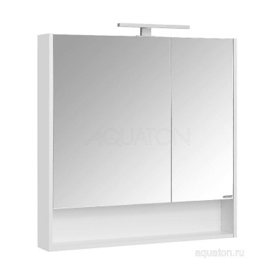 Зеркальный шкаф AQUATON Сканди 90 белый 1A252302SD010 фото в интернет-магазине Русалия
