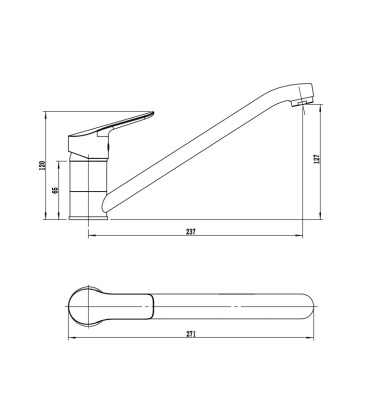 Смеситель для кухни RUSH SAMUI (SA0930-26) фото в интернет-магазине Русалия