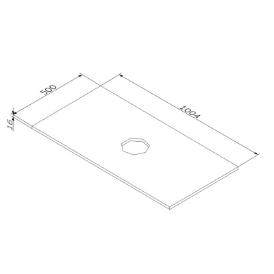 M8FST1000WM Func, Столешница, 100 см, цвет белый матовый Am.Pm фото в интернет-магазине Русалия