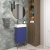 Тумба с раковиной WC Area 40 см матовый синий 221804004 Wellsee фото в интернет-магазине Русалия