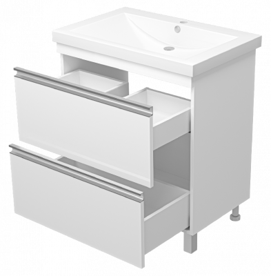 Тумба Ингрид 75 с раковиной Misty Алиса 75 Misty фото в интернет-магазине Русалия