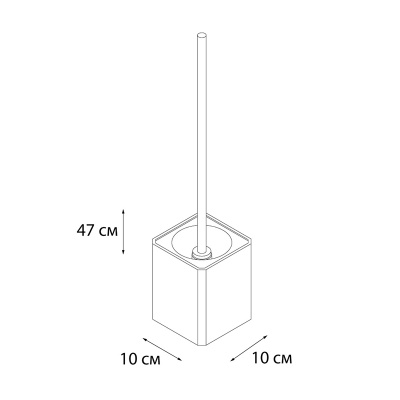 Ершик FIXSEN TEXT FX-230-5, белый/черный фото в интернет-магазине Русалия