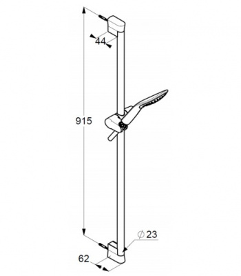 Душевой гарнитур FIZZ 6764091-00 белый KLUDI фото в интернет-магазине Русалия