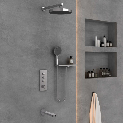 Душевой комплект Inspire VSFW-433TI5RCH встраиваемый, хром Vincea фото в интернет-магазине Русалия