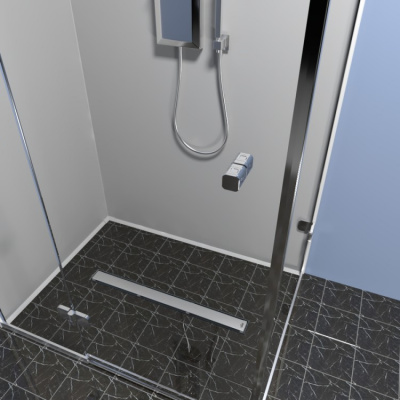 К-т водоотводящий желоб DP20-800 из нержавеющей стали + Декор. вставка/ Основа под плитку PG20-800 Комплект: желоб DP20-800 + основа под плитку PG20-800 фото в интернет-магазине Русалия