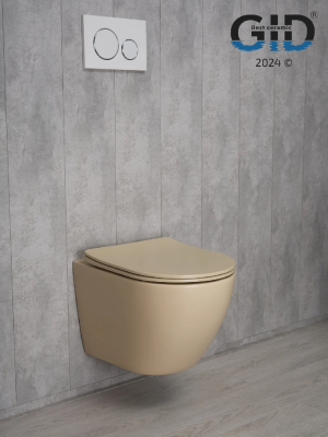 Унитаз подвесной Gid Sr2198 62210Y светло-коричневый матовый 49x36x35.5 фото в интернет-магазине Русалия