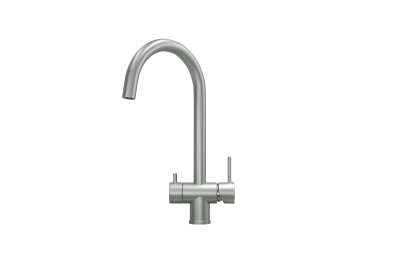 Смеситель для кухни Granula (7104, СТАЛЬ МАТОВАЯ) фото в интернет-магазине Русалия