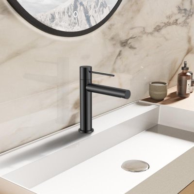 Смеситель для раковины Aspire VBF-4AS01MB, черный матовый Vincea фото в интернет-магазине Русалия