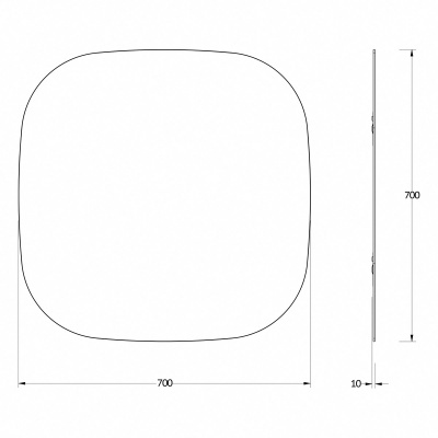 Зеркало настенное Primary EVOFORM 70х70 см, BY 0138 фото в интернет-магазине Русалия