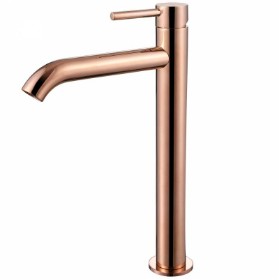 Смеситель ABBER Wasser Kreis AF8111RG для накладной раковины, розовое золото фото в интернет-магазине Русалия