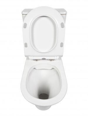 BOND F06-00 Унитаз напольный безободковый белый с сиденьем микролифт фото в интернет-магазине Русалия