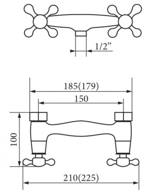 Смеситель для душа Agatha Bronzo VR.AGT-3730.BR Veragio фото в интернет-магазине Русалия