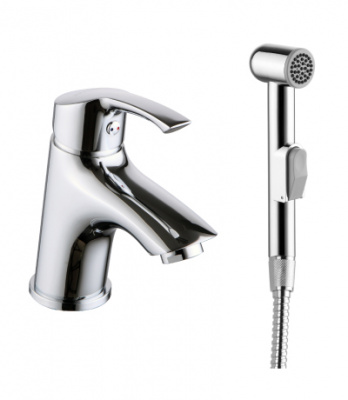 Смеситель для умывальника с гигиеническим гарнитуром plus Strike LM1116C Lemark фото в интернет-магазине Русалия