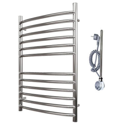 Полотенцесушитель электрический Point Альфа PN05158SE П12 500x800 левый/правый, хром фото в интернет-магазине Русалия