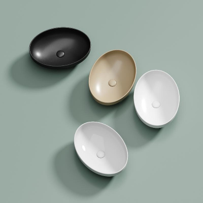 Умывальник чаша накладная овальная Element 502*363*145мм CN6056 Ceramica Nova фото в интернет-магазине Русалия