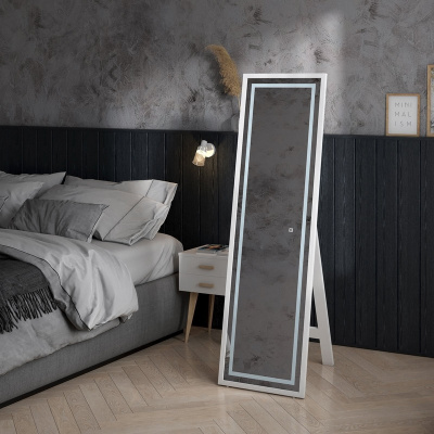 Зеркало с подсветкой Norden White напольное 490x1650 ЗЛП1401 Continent фото в интернет-магазине Русалия