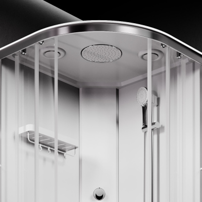 W94C-401-100MT X-Joy кабина душевая  100x100, 1/4 круга,  профиль мат.хром, стекло прозрачное Am.Pm фото в интернет-магазине Русалия