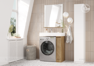 Тумба под раковину AQUATON Лондри 20 Дуб Кантри без фасада 1A267101LHDY0 фото в интернет-магазине Русалия