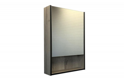 Зеркало-шкаф Comforty Вена-55 дуб дымчатый фото в интернет-магазине Русалия