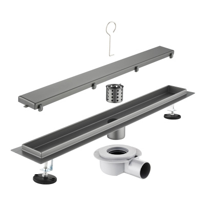 Трап для душа под плитку 60см Savol S-DL01Q-60, графит фото в интернет-магазине Русалия