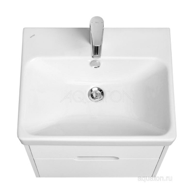 Тумба под раковину AQUATON Оливия 55 белый матовый 1A254201OL010 фото в интернет-магазине Русалия