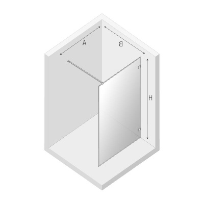 Душевое ограждение NEW TRENDY AVEXA WHITE 80x200 EXK-2909 (белый) фото в интернет-магазине Русалия