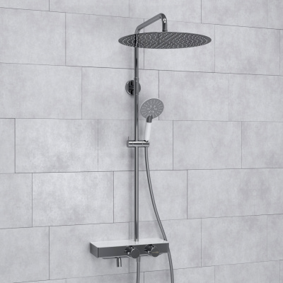 A113.117.058.CH Thermo Душевой комплект с термостатическим смесителем Wasserkraft фото в интернет-магазине Русалия