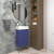 Тумба с раковиной WC Area 40 см матовый синий 221804003 Wellsee фото в интернет-магазине Русалия