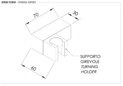 Держатель ручного душа Remer 339SSVO, бронза фото в интернет-магазине Русалия