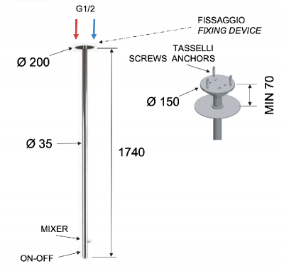 Смеситель для раковины 181 см Remer X Style N17L фото в интернет-магазине Русалия