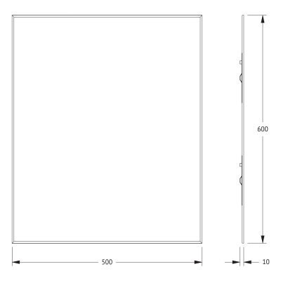Зеркало настенное с фацетом Standard EVOFORM 50x60 см, BY 0209 фото в интернет-магазине Русалия