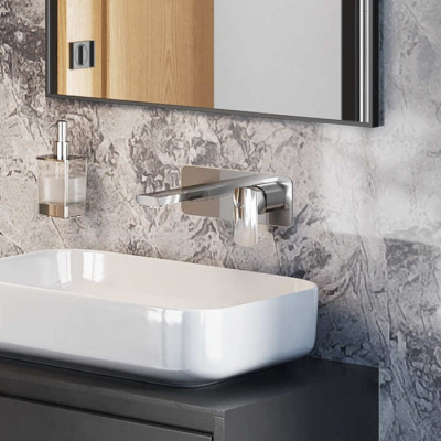 Смеситель для умывальника скрытого монтажа EXCELLENT Keria AREX.2016CR (хром) фото в интернет-магазине Русалия