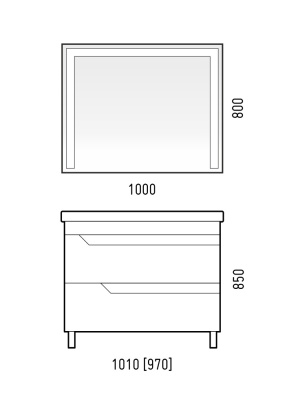 Зеркало LED "Алано 1000х800", сенсор Corozo фото в интернет-магазине Русалия