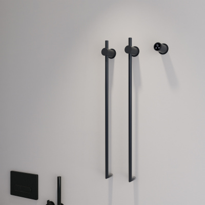 Полотенцесушитель электрический ABBER Charme AH4002MB черный матовый фото в интернет-магазине Русалия