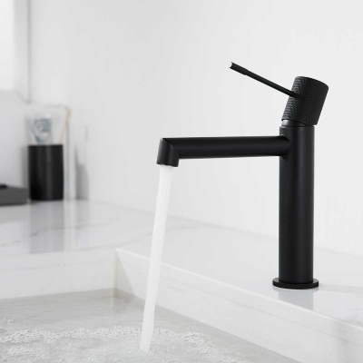 Смеситель для раковины Desire VBF-1D1MB однорычажный, черный Vincea фото в интернет-магазине Русалия