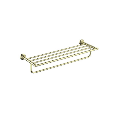 Полка для полотенец AQUATEK, полир. золото AQ4515PG КЛАССИК фото в интернет-магазине Русалия