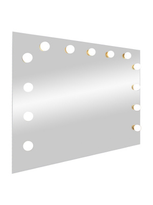 Зеркало с подсветкой Гримерное Антураж 900х700 (13 ламп) ЗГП06 Continent фото в интернет-магазине Русалия