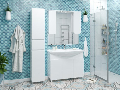 Тумба Чегет 105 с раковиной Dreja Laguna 105 Misty фото в интернет-магазине Русалия