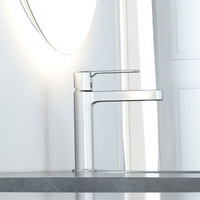 Смеситель для раковины Rondo VBF-1R1CH однорычажный, хром Vincea фото в интернет-магазине Русалия