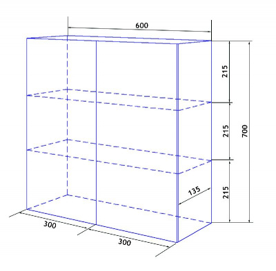 Зеркало-шкаф Loranto Аврора 60 600х135х700 белый (CS00085750) фото в интернет-магазине Русалия
