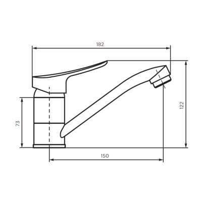 D1000000 Norma смеситель для умывальника с поворотным изливом фото в интернет-магазине Русалия