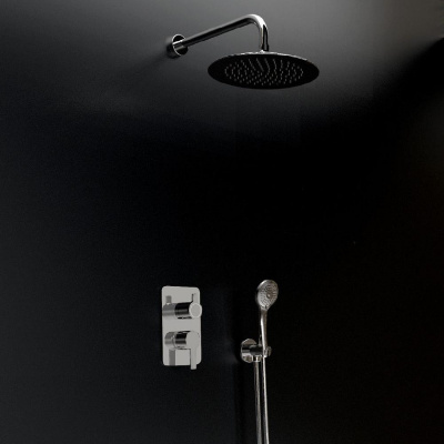 Встраиваемая душевая система с тропическим душем и душевым комплектом BLAUTHERM 941502RM250 Ramon Soler фото в интернет-магазине Русалия