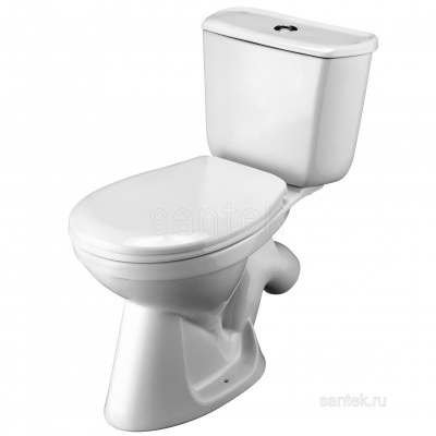 Унитаз - компакт с сиденьем полипропилен Бриз 1WH202569 Сантек фото в интернет-магазине Русалия