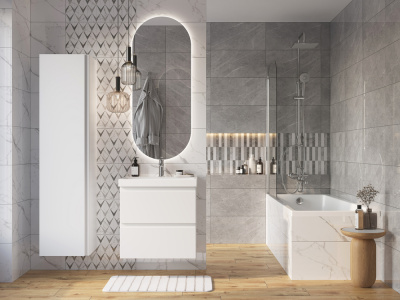 Смеситель для ванны универсальный с длинным изливом Moduo A64098 Cersanit фото в интернет-магазине Русалия