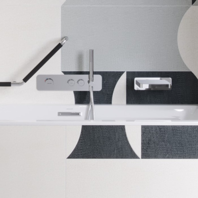 Смеситель для душа скрытого монтажа EXCELLENT Krotos AREX.8035CR (хром) фото в интернет-магазине Русалия