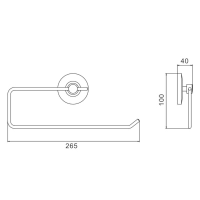 Полотенцедержатель Savol S-L07152, хром фото в интернет-магазине Русалия