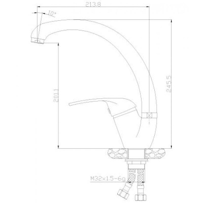 Смеситель для кухонной мойки Rossinka Y (Y40-23U) фото в интернет-магазине Русалия