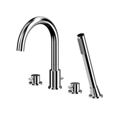 Смеситель для ванны на 4 отверстия WHITECROSS Y Y1232CR (хром) фото в интернет-магазине Русалия